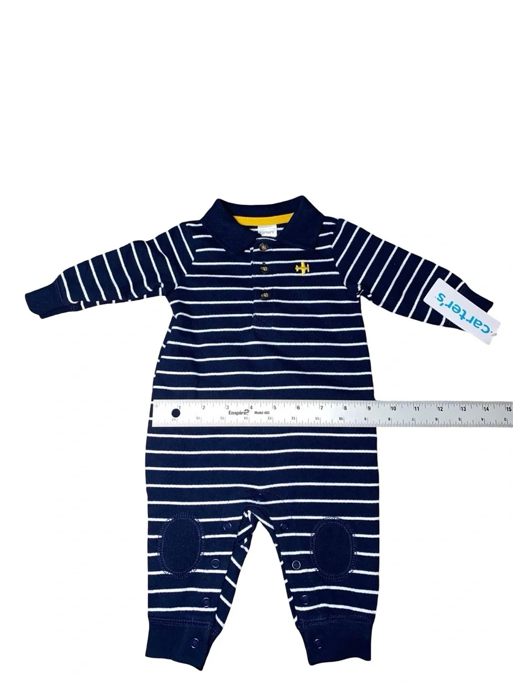 NWT Carter's Baby Boy Polo Jumpsuit (Size 3 Months)